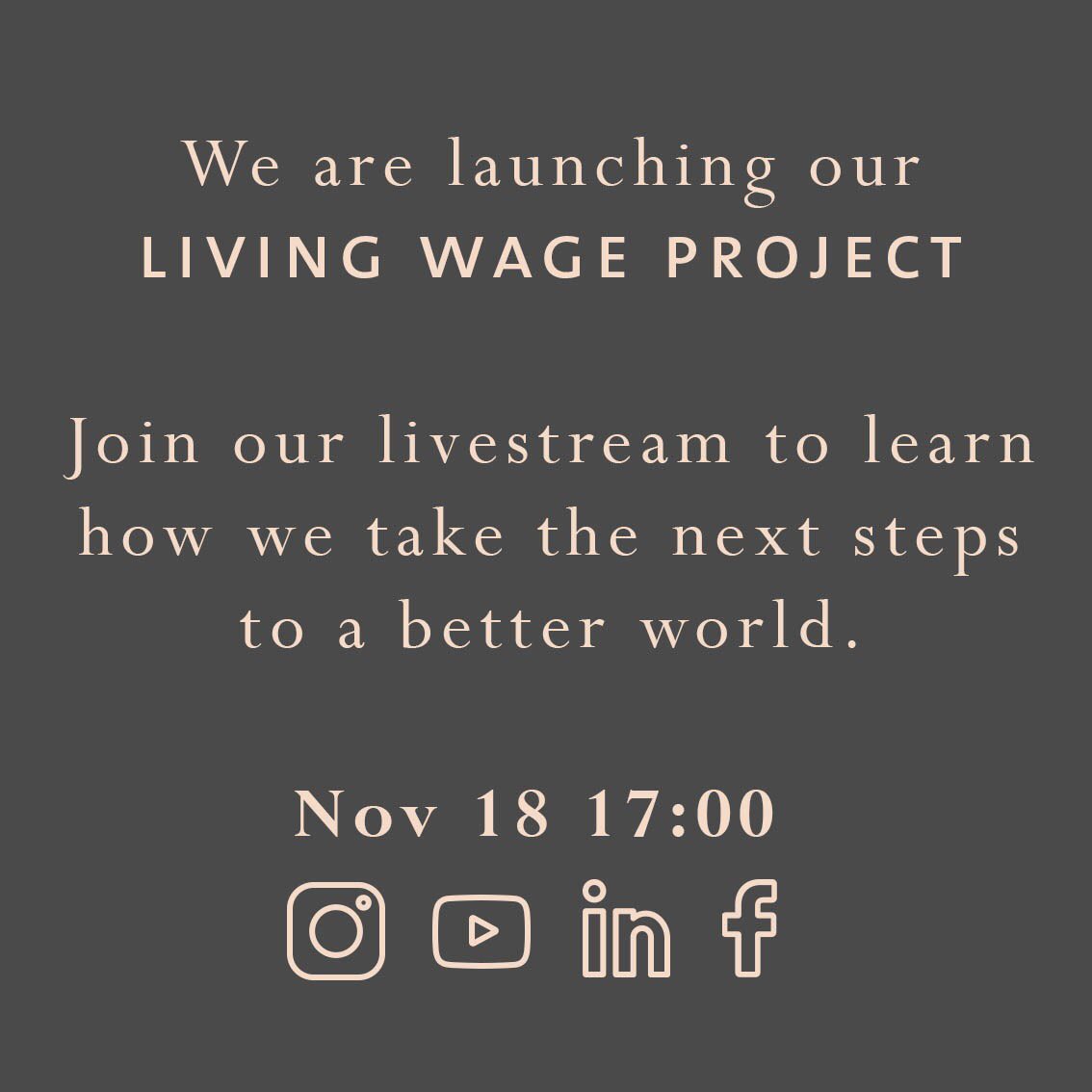 rts_nl's tweet photo. LIVING WAGE PROJECT

We’re so proud!!

We are launching our living wage project during a livestream on Instagram, Facebook, LinkedIn and YouTube.

Wednesday 18th November, 1700h.

Will you be there? https://t.co/AY5gb8PWp9