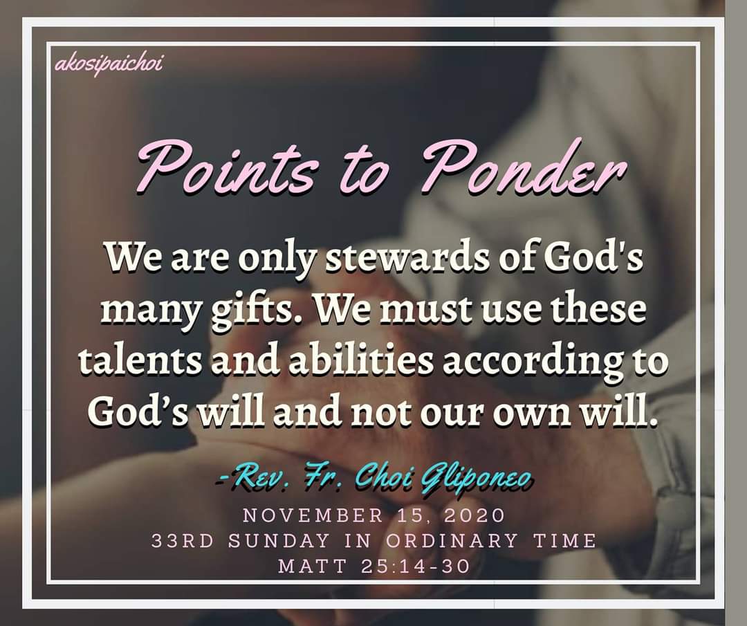 SRPPateros's tweet photo. #PointsToPonder

Daily Gospel Reflections by Fr. Choi Gliponeo https://t.co/yzP0B4cU0U