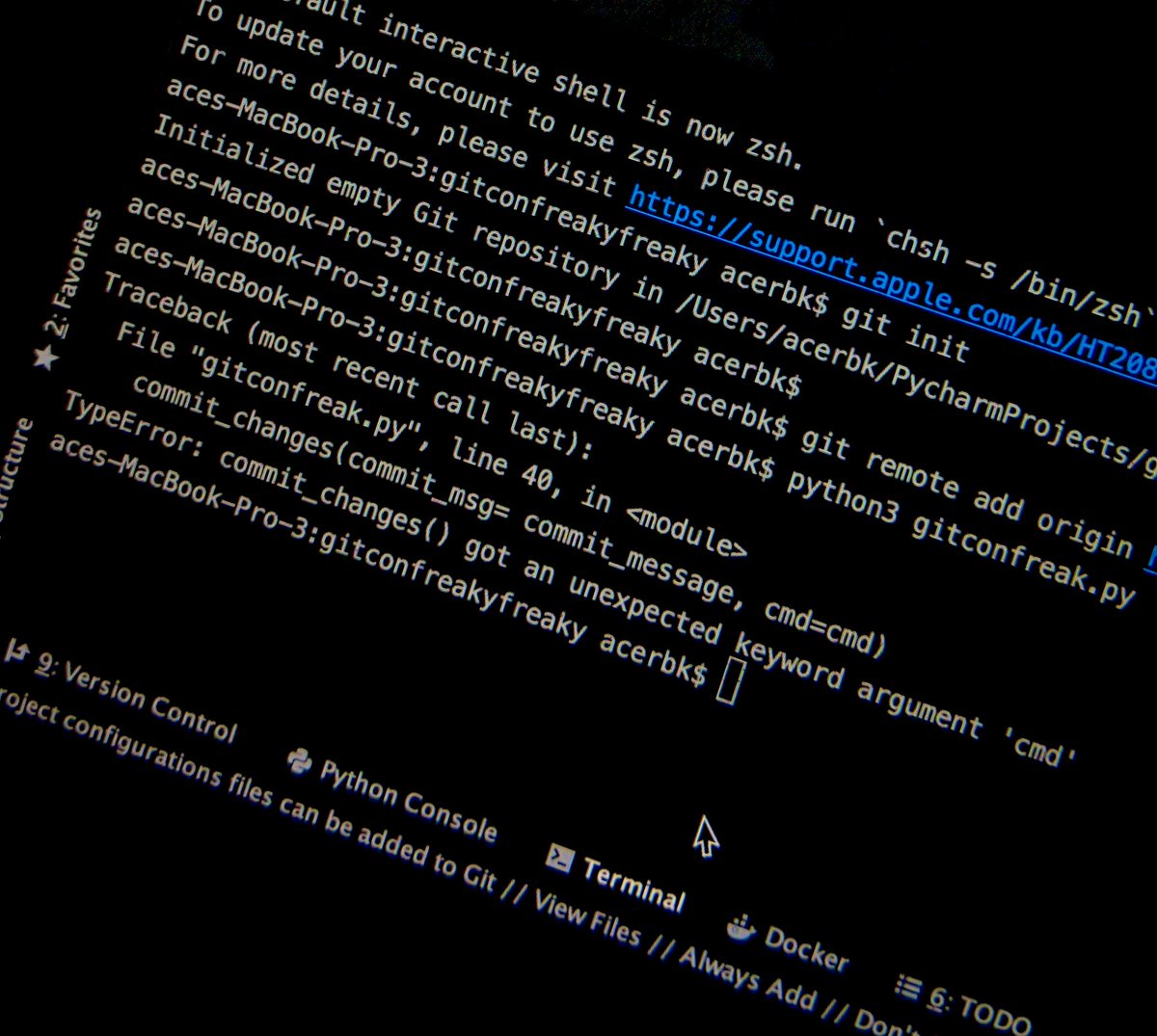 Whew….first error, as expected…but it’s pretty basic, let’s fix this
