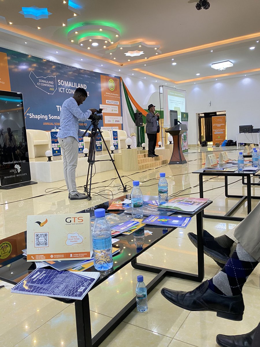 khaledbuuni's tweet photo. Somaliland a nation in transformation: How the emerging technology is shaping our future by @JamaMusse @ #SLICTC2020 @MinistryofICT1 @global_gts @wadaagCC https://t.co/lNo6mdfsDV