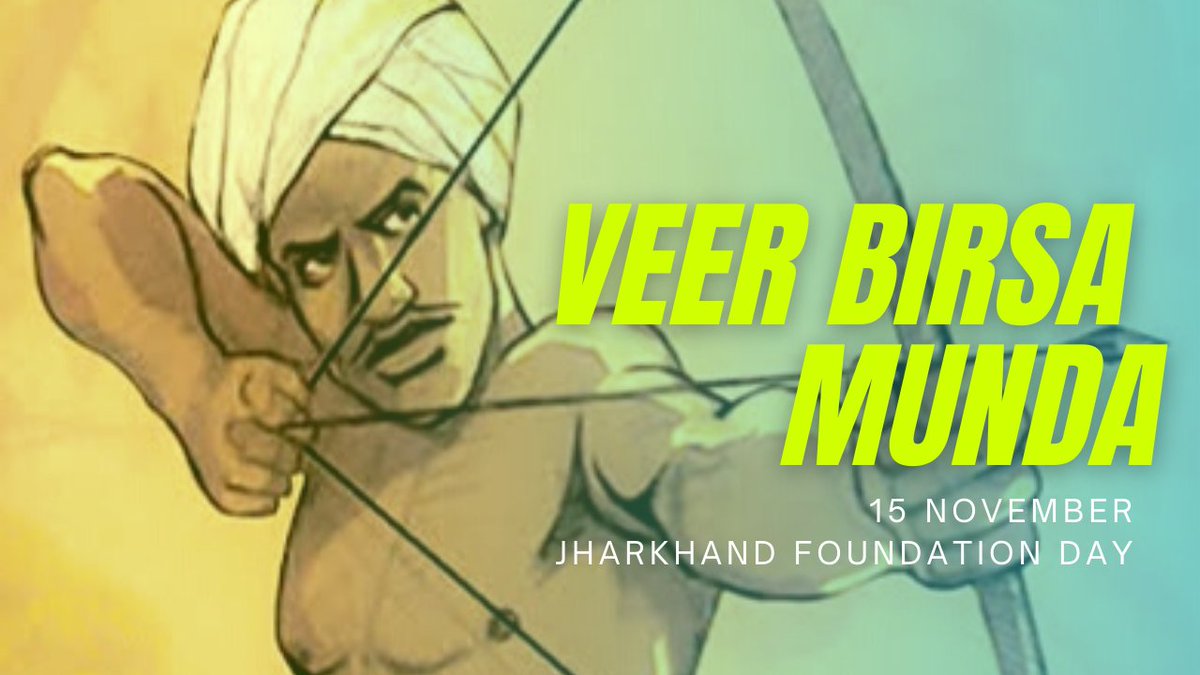 fffjharkhand's tweet photo. 20 वीं झारखंड स्थापन दिवस के अवसर पर उनकी 145 वीं जयंती पर महान भारतीय जनजातीय शहीद बीर बिरसा मुंडा को सलाम करते हैं।#fffjharkhand #fffindia #adivasi #adivasilivesmatter #tribalhero #FreedomFighter #historyofIndia #JharkhandFoundationDay #Jharkhand https://t.co/kwuiUtwbkz