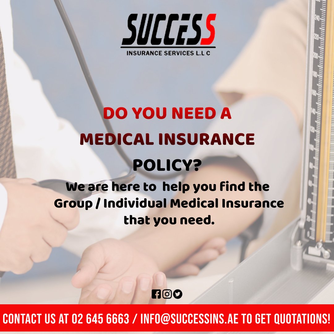 success_ins's tweet photo. Contact us  at 02 6456663 / info@successins.ae and get Medical Insurance quotations.

#insurance #broker #UAE #health #healthinsurance #healthiswealth #elective #emergency #group #family #individual #hospital #clinic #pharmacy #healthcare #quotation #policy #renewal #success https://t.co/V38Qj7qLjz