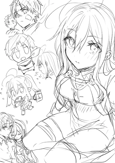 ちゃんとしたカラーを描きたいと思いつつモチベが上がらず描けねえ…… 