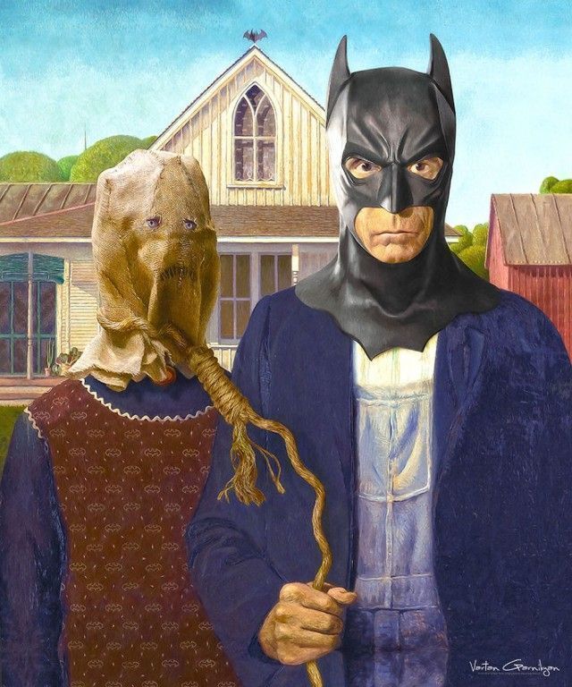 fubiz's tweet photo. Famous Paintings Transformed into Batman Pop Art https://t.co/Bd3mfvufuv https://t.co/T58I4HUY7E