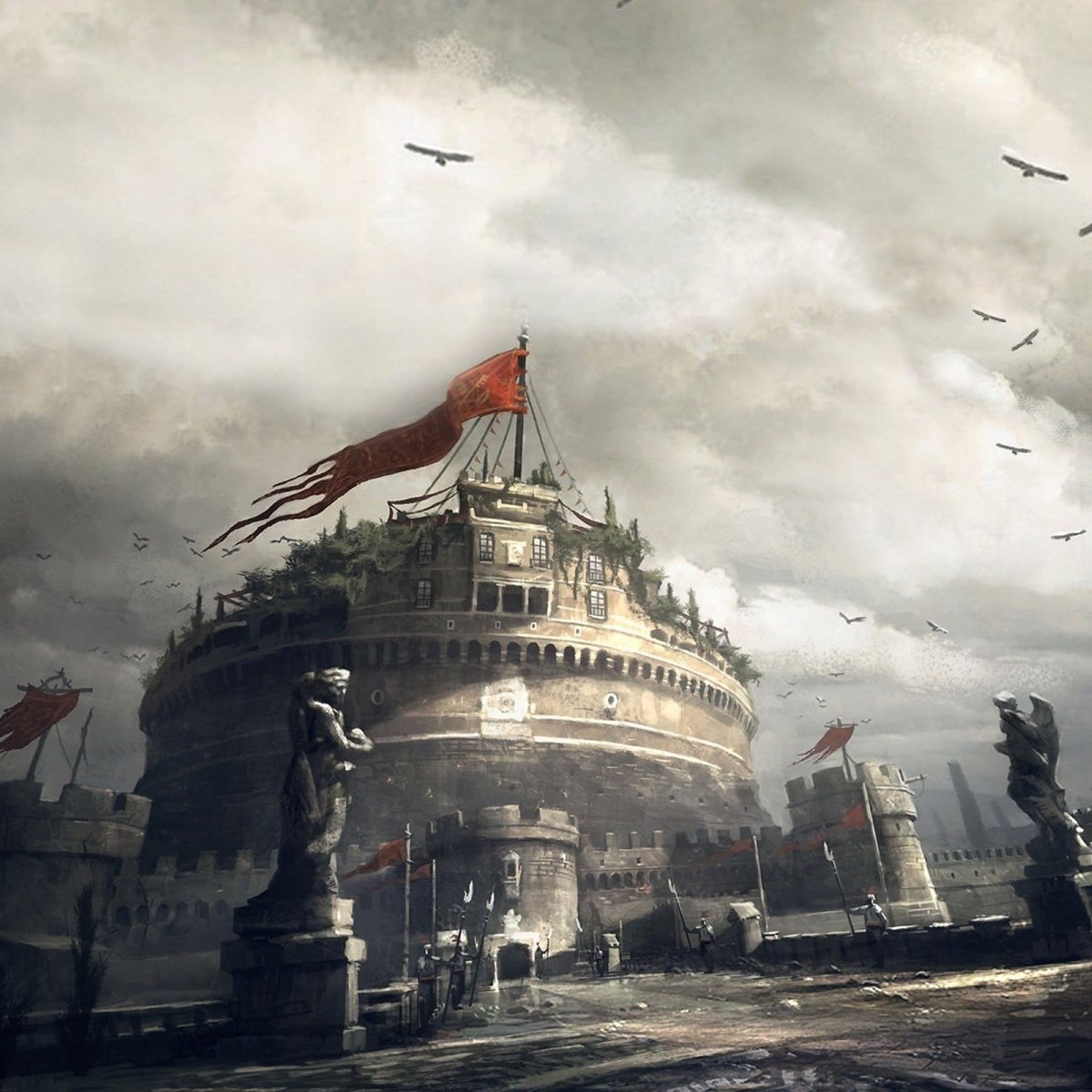 Refs: https://erenow.net/biographies/the-borgias-and-their-enemies-1431-1519/6.php https://www.italyguides.it/en/lazio/rome/ancient-rome/castel-st-angelo https://penelope.uchicago.edu/~grout/encyclopaedia_romana/romanurbs/mausoleum.htmlHadrian's Castel has stood for SO LONG, but his Wall in  #ACValhalla, only about 15 yrs older than her, has almost vanished. Goes to show her Might!Thx for Reading Assassins, Plz Follow & RT!13/13