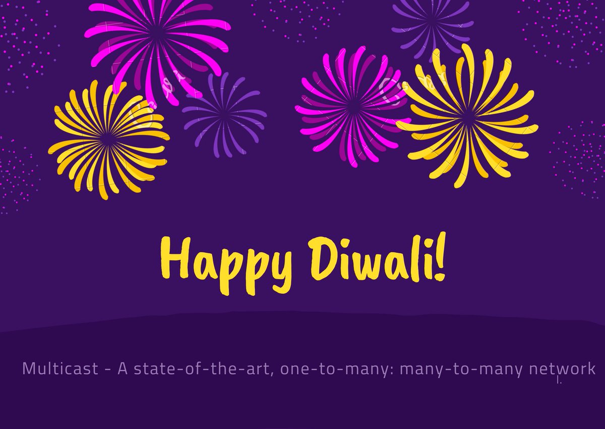 MulticastL's tweet photo. #HappyDiwali #HappyDeepavali 
@MulticastL Multicast Communication &amp; Distribution Ltd.

A state-of-the-art, one-to-many; many-to-many network https://t.co/hlIzDcQOQA