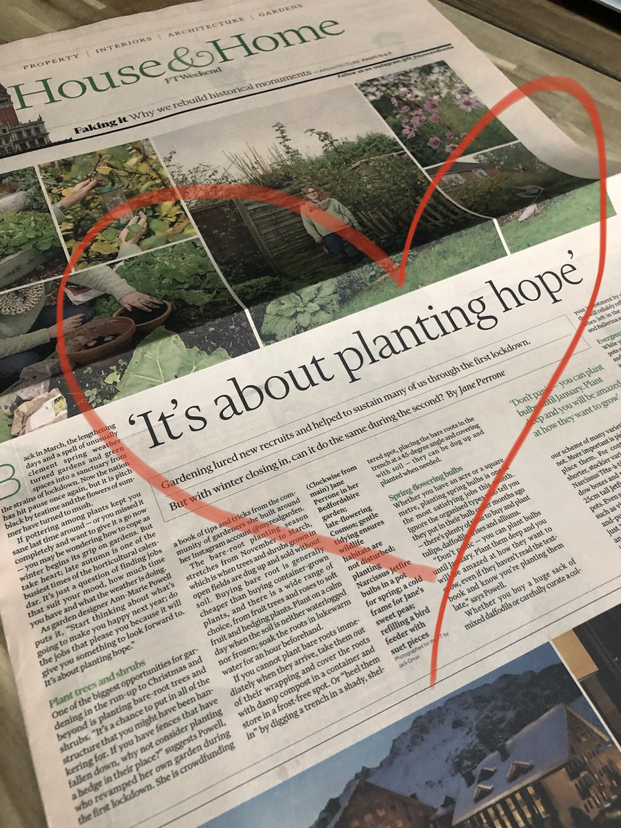 myrealgarden's tweet photo. Did anyone see our @myrealgarden book mentioned In yesterday”s @ft ? 
Absolutely over the moon. So many thank yous @ftproperty &amp; @janeperrone
Still crowdfunding for @Greenfingerscha - link below.

https://t.co/tTf3mnXd1A https://t.co/CfkSncLzed