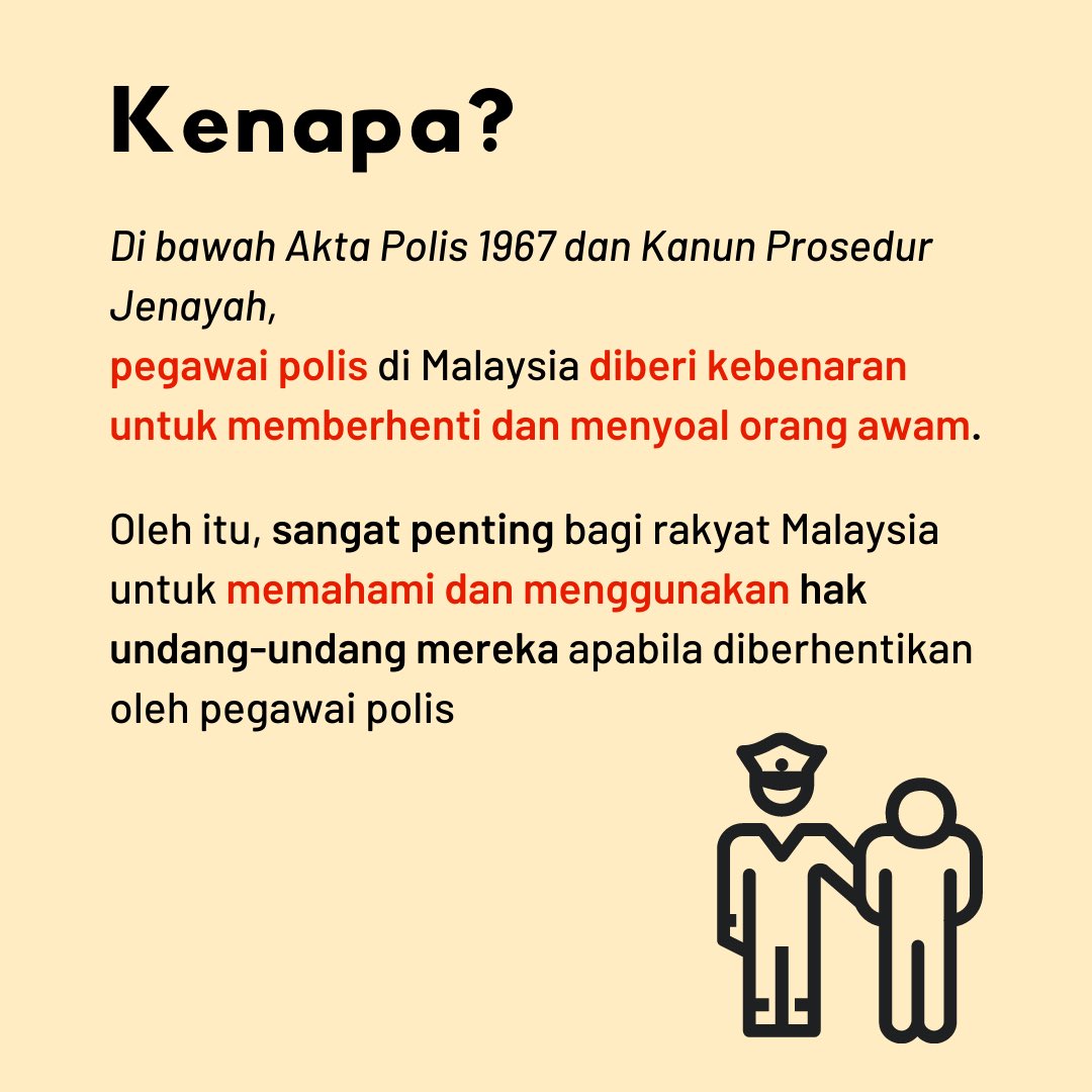 [BM]Sebagai orang awam anda perlu tahu hak anda apabila ditahan polis. Berikut adalah panduan tentang apa yang anda perlu lakukan ketika ditahan, bersama dengan hak-hak anda. 