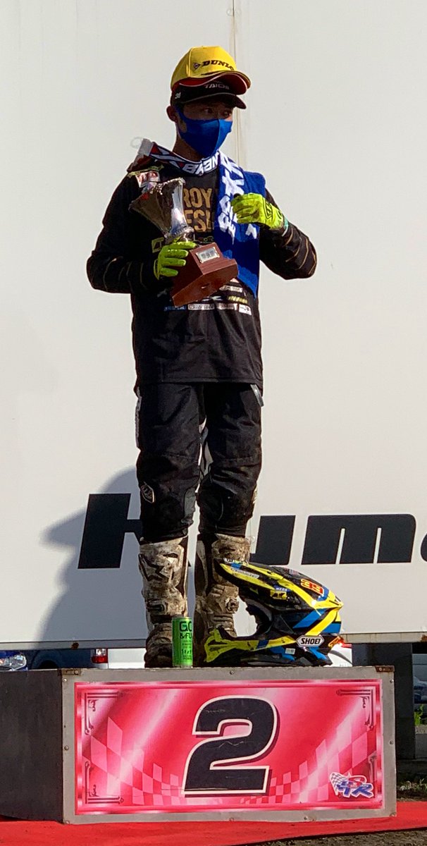 suzukicojpmotor's tweet image. 【全日本モトクロス選手権 第5戦
MFJ-GP大会 決勝 総合結果】
SRMマウンテンライダーズ
IA1 #12 小林選手9位
IA2 #39 内田選手
ヒート2、2位表彰台獲得！総合3位
#60 池田選手11位
#63 真野選手21位

ご声援ありがとうございました！
#スズキ #全日本MX #RMZ450 #RMZ250 #HSR九州