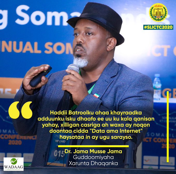 wadaagCC's tweet image. Dr Jama Musse Jama @JamaMusse  at #SLICTC2020  #DAY2 #Somaliland .