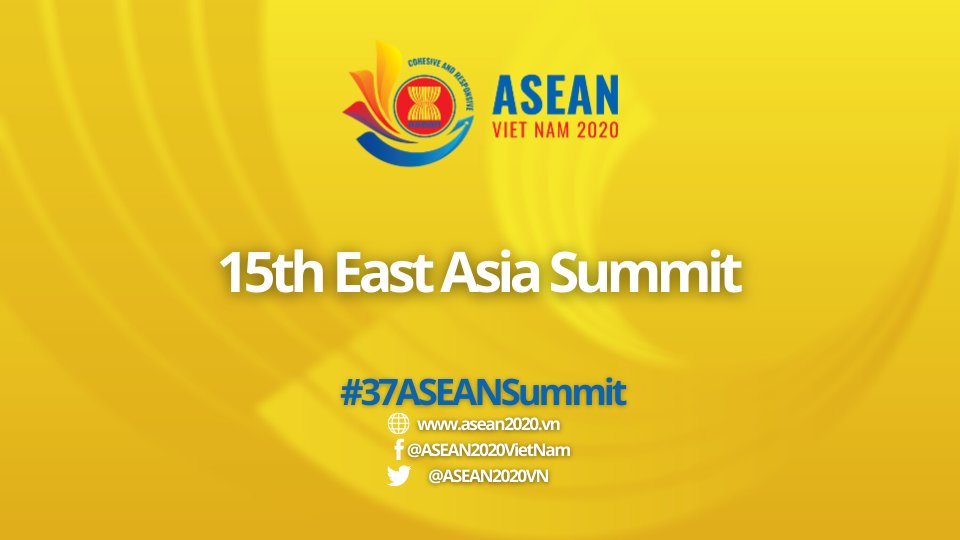 #ASEAN2020VN
#CohesiveAndResponsive
#37ASEANSummit 

At the 15th East Asia Summit, leaders exchanged views on regional and international issues of shared concern, including the COVID-19 pandemic and economic recovery.
➡️bit.ly/2UvjQ8U