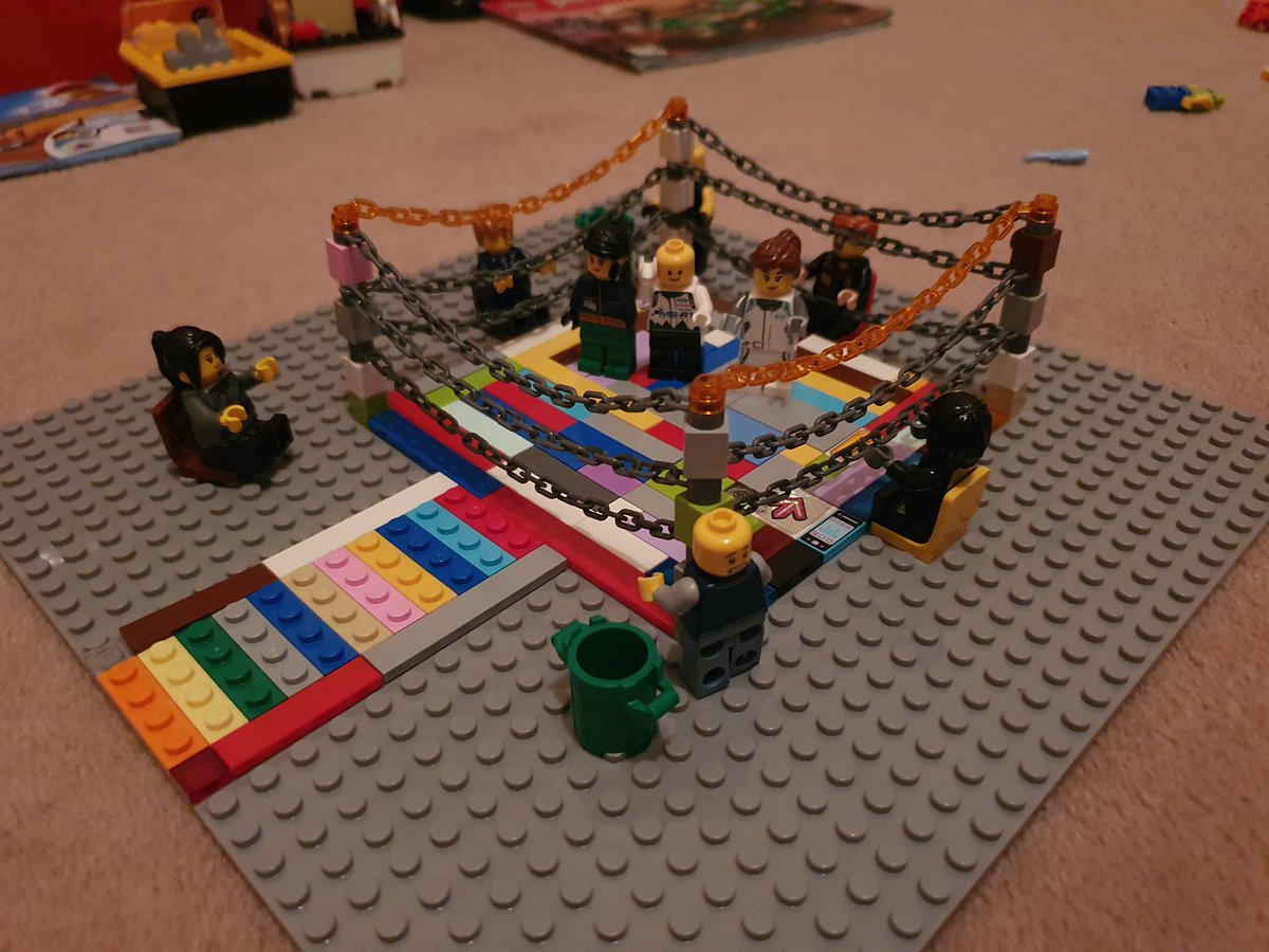 DaraMichael's tweet photo. @KatieTaylor I was telling my 5 year son about your great victory last night and how your mam was watching in the crowd. He made a little boxing ring in your honour with one seat for your mam 🤣 🇮🇪 #KatieTaylor #TaylorGutierrez https://t.co/KJZCcZZyRN