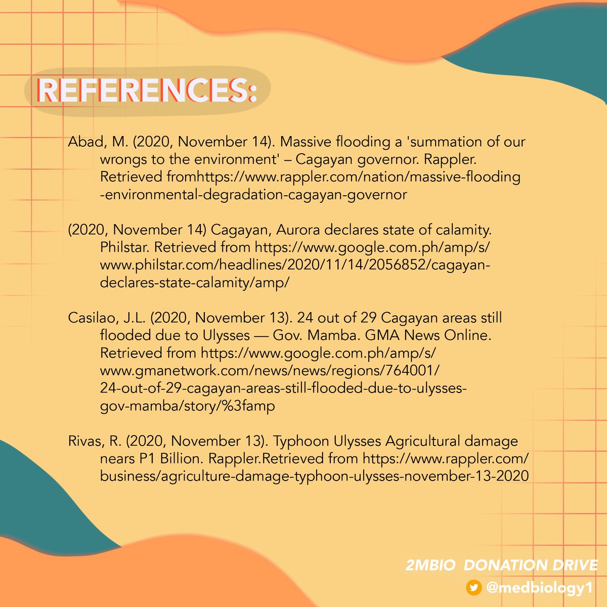 medbiology1's tweet photo. Rest assured your donations will proceed to our partners for this project. More information and details are listed down below! Thank you and God bless. (3/n) 
 
Link to our form: https://t.co/FGqQqpRTdq
 
#CagayanNeedsHelp
#IsabelaNeedsHelp
#DonationDrives
#ReliefPH https://t.co/a11npWagOw