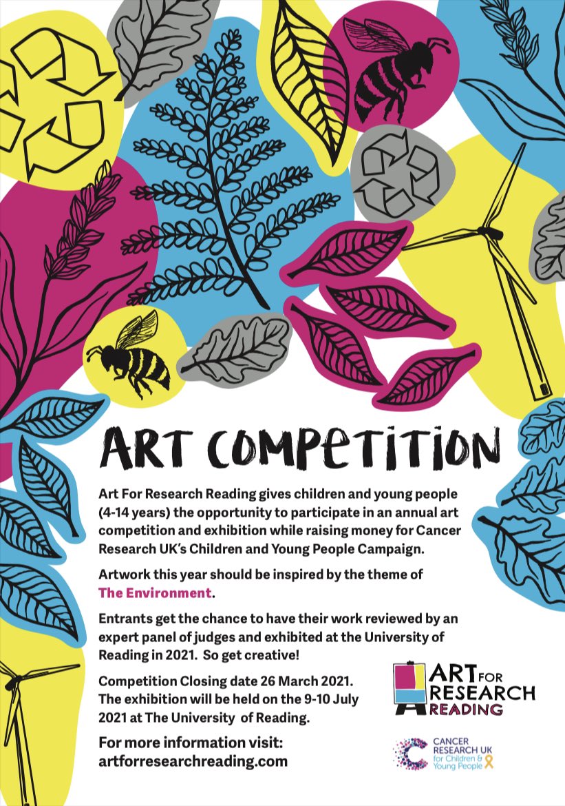 AFRReading's tweet photo. Registration for AFRR 2020/21 competition is open! 

The theme this year is ‘THE ENVIRONMENT’.  If your school or art club would like to register to take part please complete the registration form on our website and we will be in touch https://t.co/hcEd85WkLM https://t.co/UddDnbYpAi
