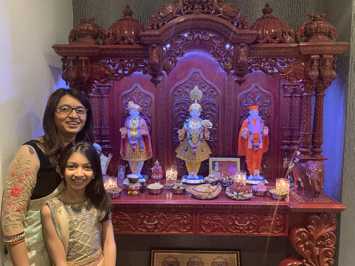 SameerSavani's tweet photo. Certainly not the same as previous years, but very grateful to the @SGadiLondon team for the virtual celebrations for #Diwali  #Diwali2020 so we could all see in the New Year together. #KingsburyMandir https://t.co/NCDTsgVAMV