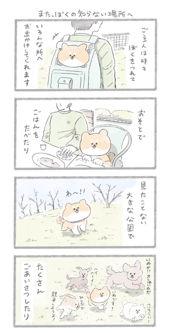 「また、ぼくの知らない場所へ」 
#こんにちはいぬ 