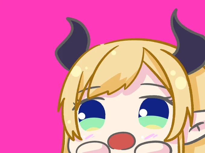ちらっ。
#しょこらーと 
#みおーん絵 
#絵かゆ 
#できたてころね 