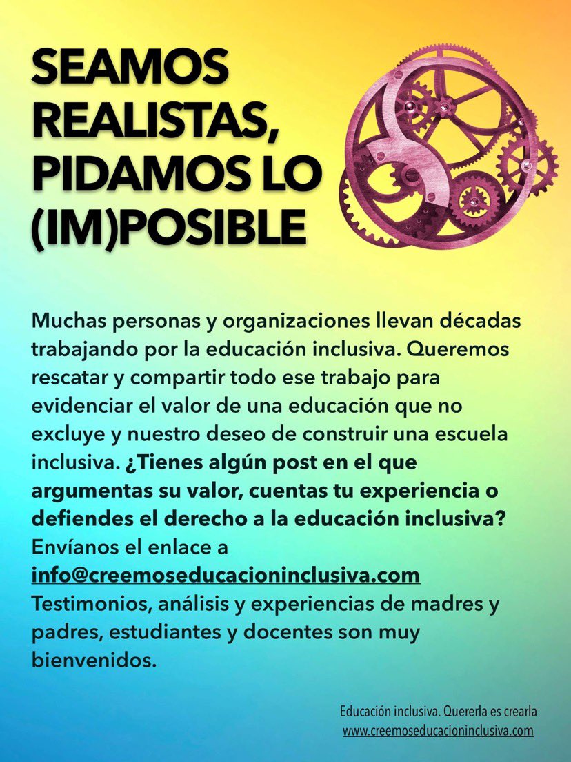QuererlaCrearla's tweet photo. ¡Queremos escucharte y que se te escuche!

#EducacionInclusiva 
#QuererlaEsCrearla https://t.co/Zq2A2xu1o2