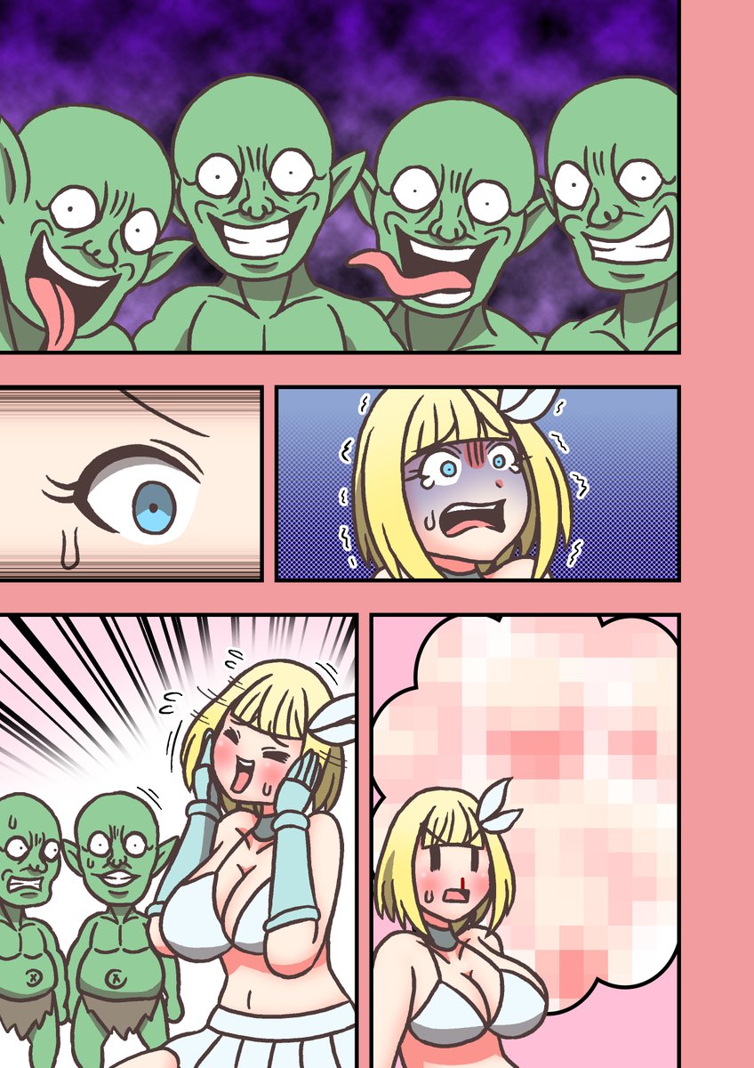 #モデ猫
#漫画が読めるハッシュタグ 
#創作漫画 
モデル体型の長足ネコチャンのおはなし(仮)
第14話「おんなきし」
本作最狂キャラミシュリーヌ初登場回

1/3 