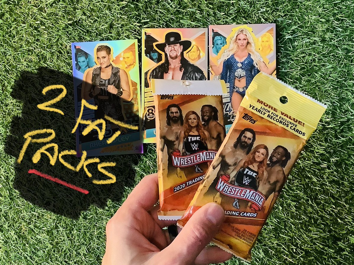 tradingcardboss's tweet photo. Topps The WWE Wrestlemania 2020 - 2 Fat Packs Opened #Wwe #Roadtowrestlemania #toppswwe #Topps_uk https://t.co/oDmDQx1ybm https://t.co/J4kGRweZsl