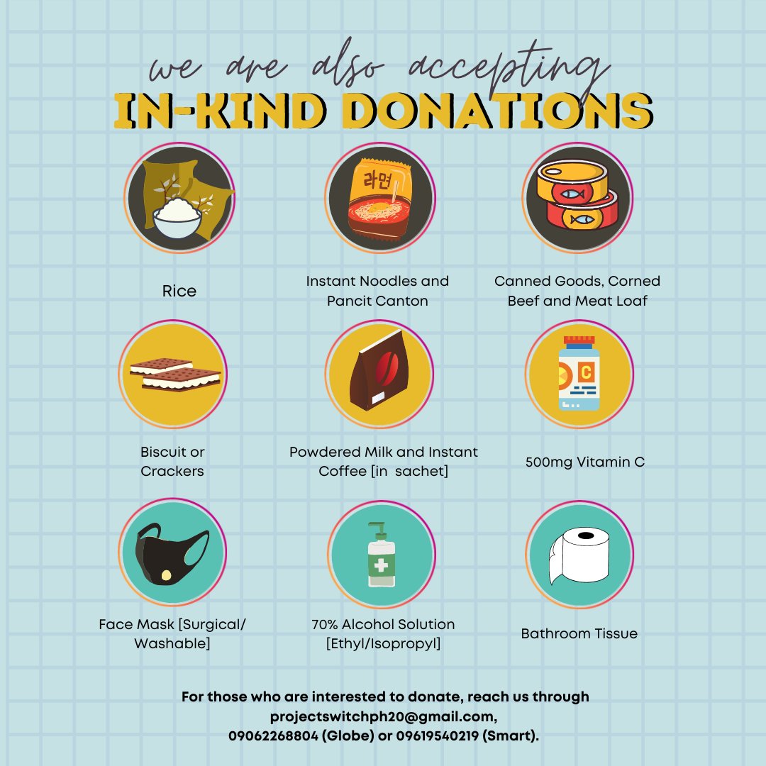 projectswitchph's tweet photo. In solidarity with the victims and as a response to the current situation of Marikina City due to Typhoon Ulysses, Project: SWITCH! will be providing care bags to the victims of the typhoon.

Help us raise money and resources by supporting us through the following methods below. https://t.co/EGGfWMd4Sq