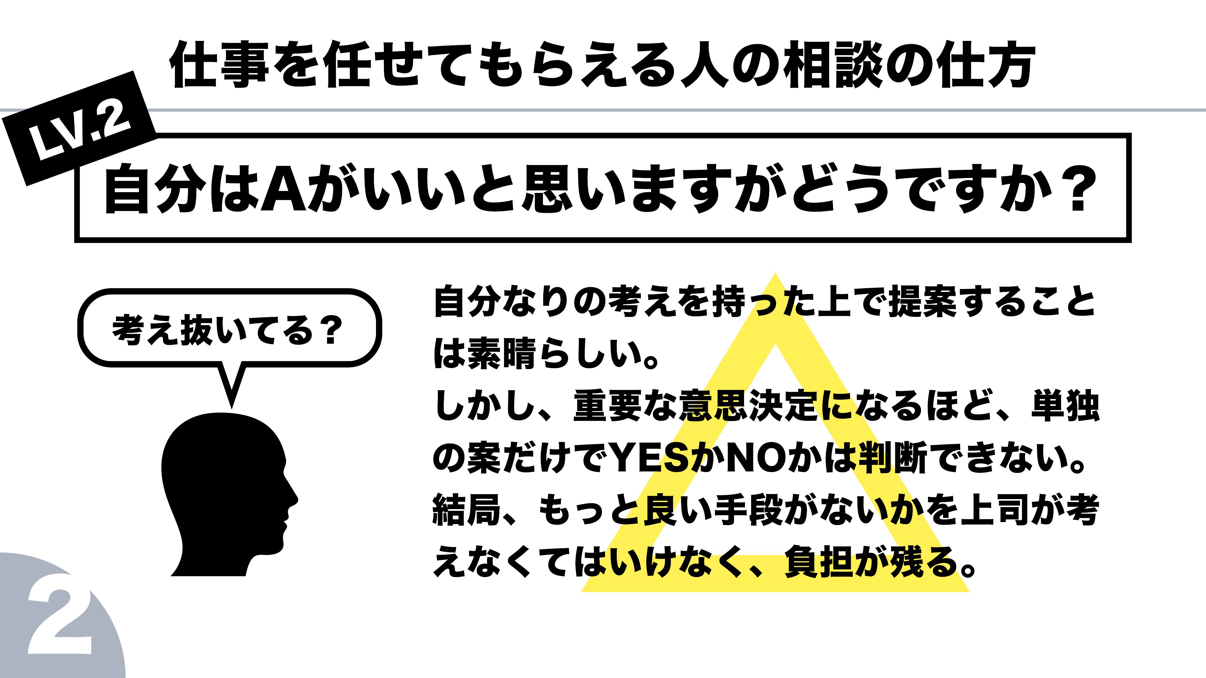石原圭 会計士gtr On Twitter 上司の信頼を得るには 質問 相談 提案時に上司の 考える 負担を減らす事を意識する 考える仕事が上司に残ってしまうなら本当に重要な仕事は回って来ない 上司の考える負担が減り これもう自分が考えなくてもいいな と上司が