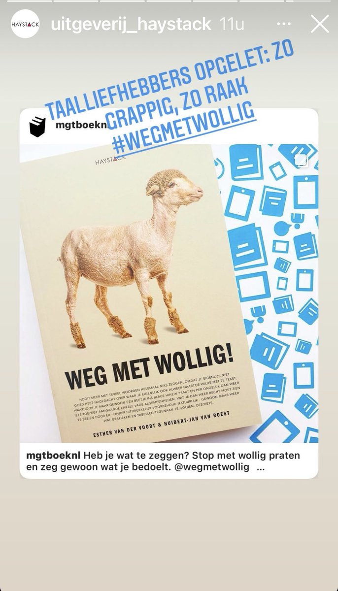 Ons boek te koop!! Op bol.com of managementboek.nl of gewoon via wegmetwollig.nl #hilarisch #leerzaam #eerstemanagementboekwaarjeommoetlachen #leestlekker #musthave #zegtmijnmoeder @HaystackBoeken <a href="/Mgtboeknl/">Managementboek.nl</a>