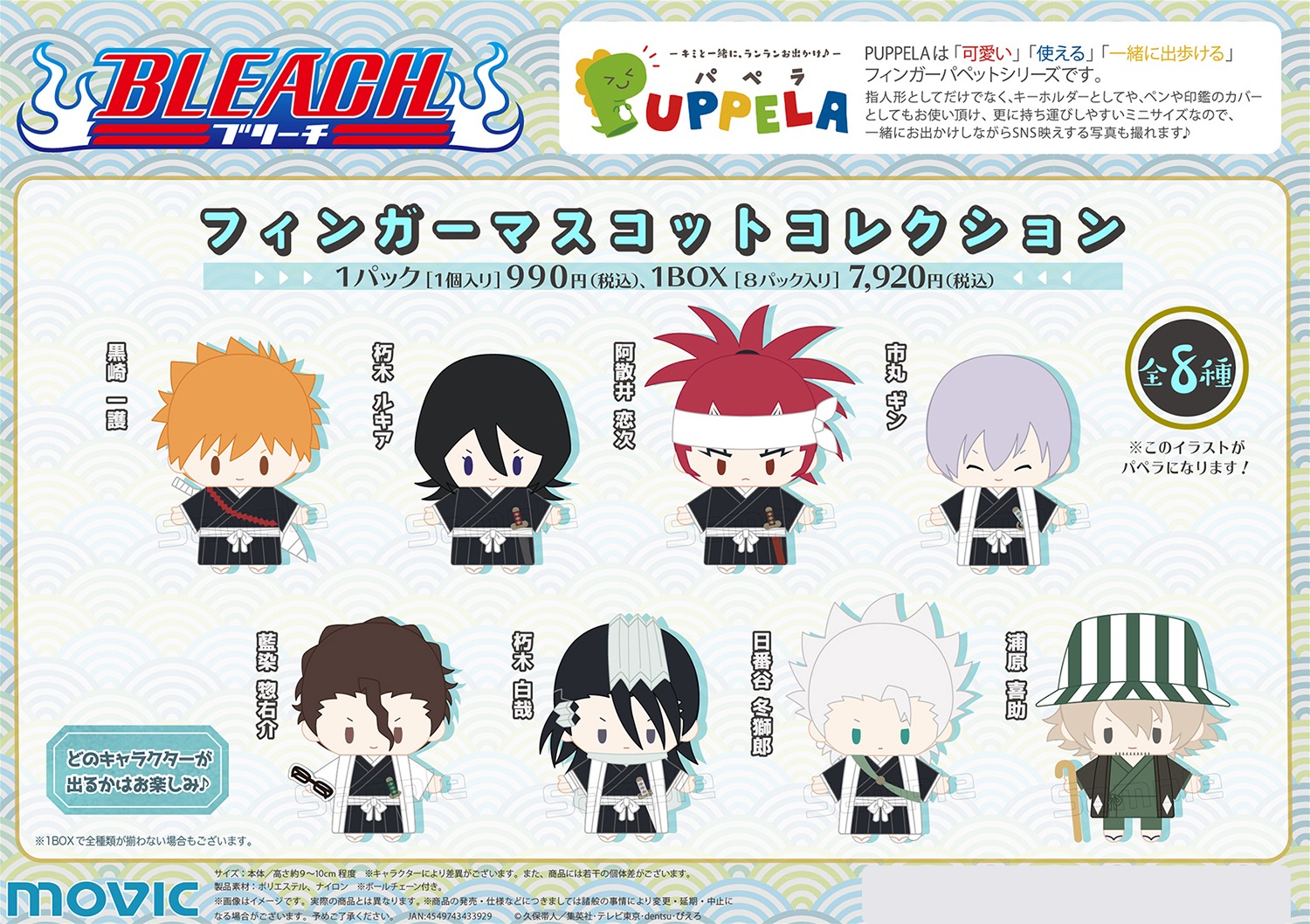 BLEACH 黒崎一護 パペラ フィンガーマスコット BLEACH ブリーチ 黒崎 一護 フィンガー マスコット コレクション