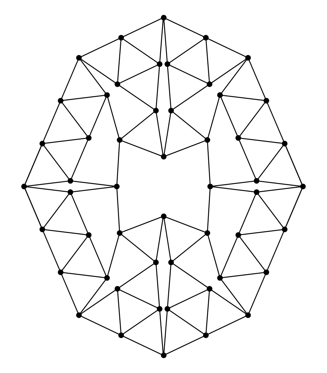 This is the Harborth graph, the simplest known planar graph in which all the edges are the same length and every vertex has exactly four neighbours.