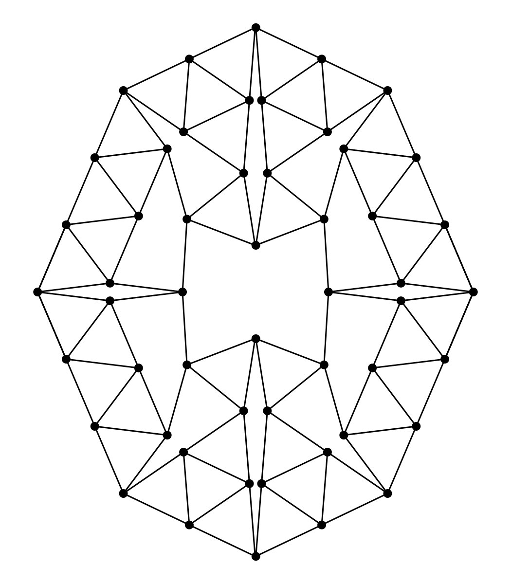 This is the Harborth graph, the simplest known planar graph in which all the edges are the same length and every vertex has exactly four neighbours.