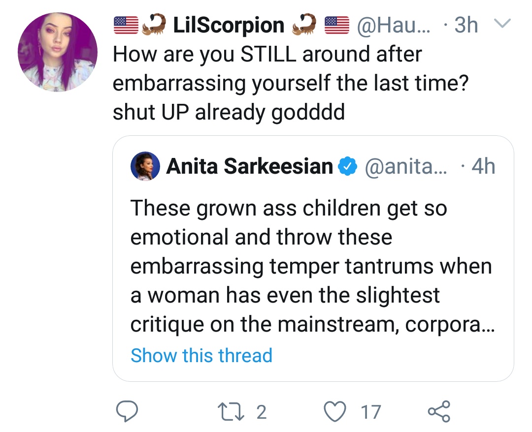 Women respond to Anita Sarkeesian.