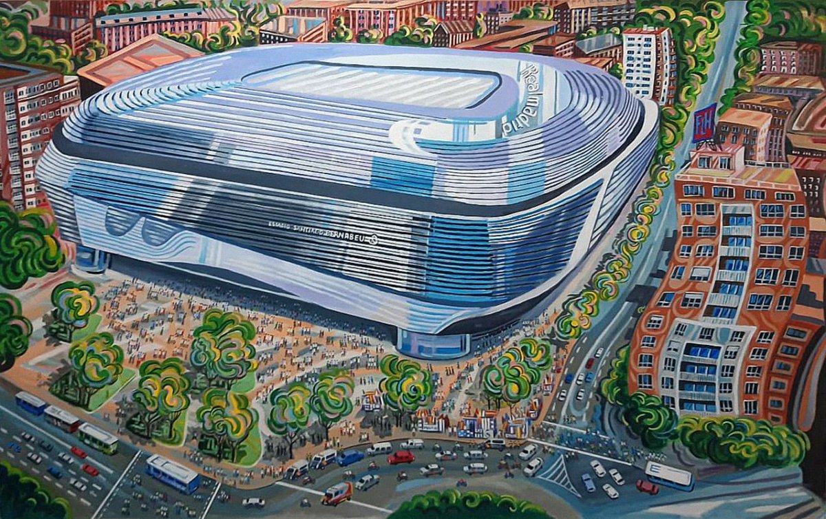 FranciscoLoHe's tweet photo. NUEVO SANTIAGO BERNABEU.
MADRID.
Oleo sobre lienzo.
100 x 160 x 3,5 cm. https://t.co/SKRHR2Tq73