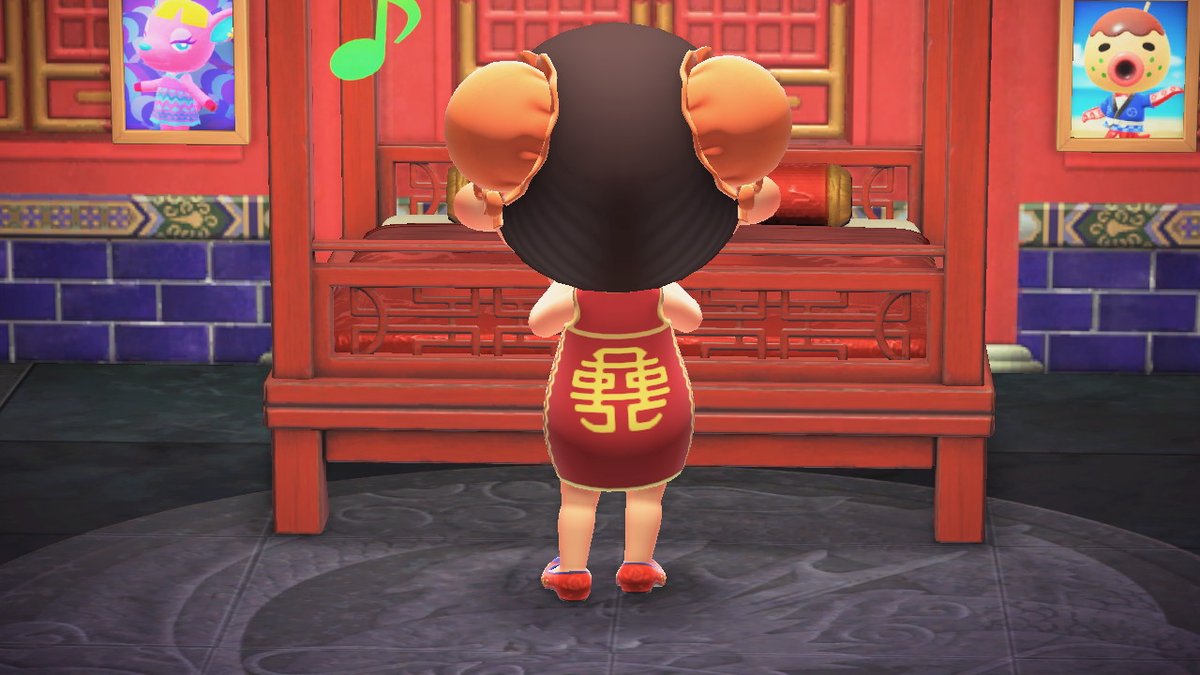 SilviaWayne2's tweet photo. NEW: Chinese New Year Cheongsam - Lion Dance (Red Version) #AnimalCrossing #ACNH #NintendoSwitch #ACNHModel #ACNHDress https://t.co/pO5KbWnwvz