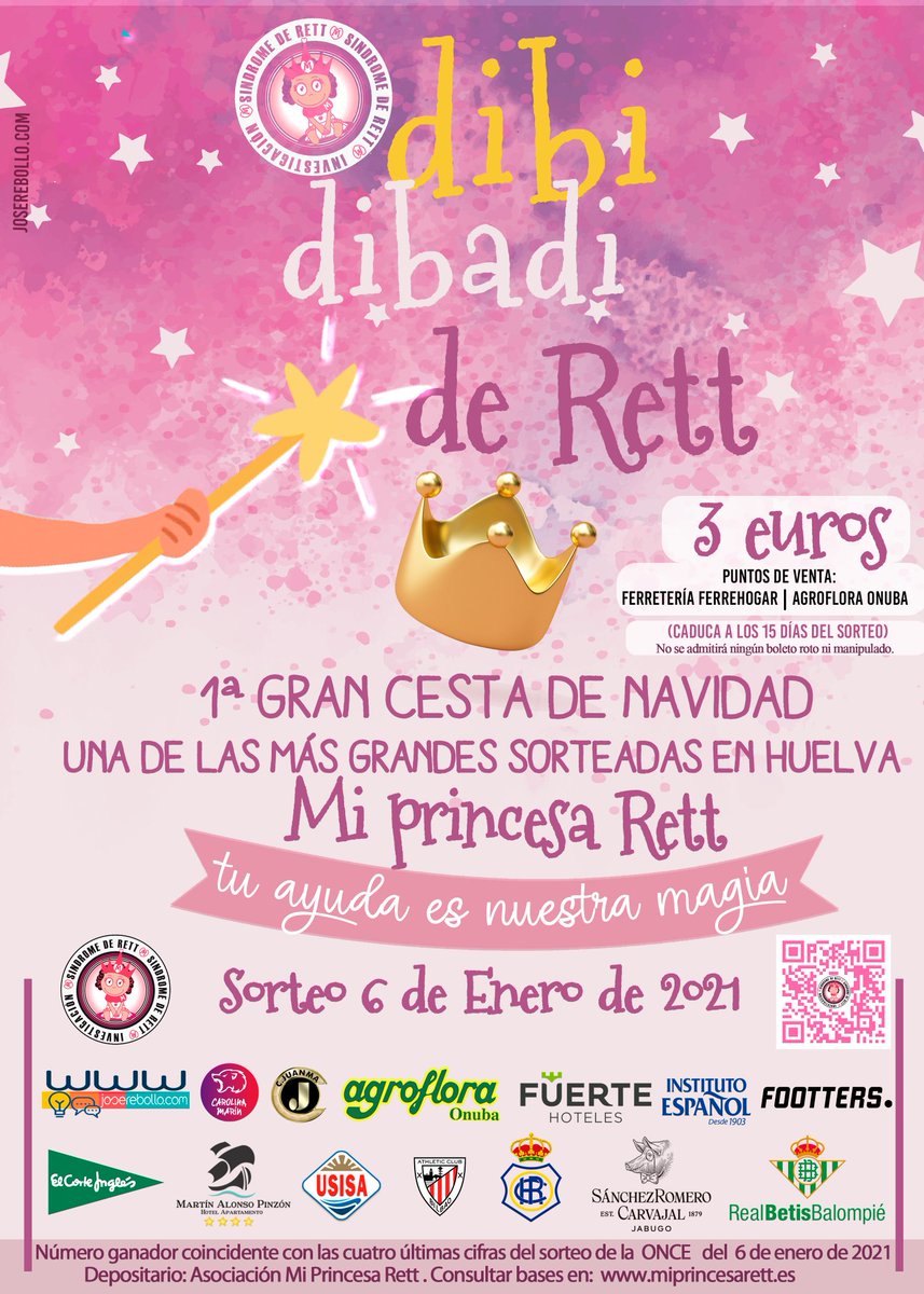 Meteohuelva's tweet photo. Me vais a permitir de nuevo que me salga de la meteorología para pediros apoyo en nuestra lucha contra el Síndrome de Rett, la enfermedad de mi hija Ariadna. Espero que la cesta de Navidad sea lo suficientemente atractiva porque #TuAyudaEsNuestraMagia ¿Podéis retuitear?Gracias 😘 https://t.co/S5jyfIfrzu