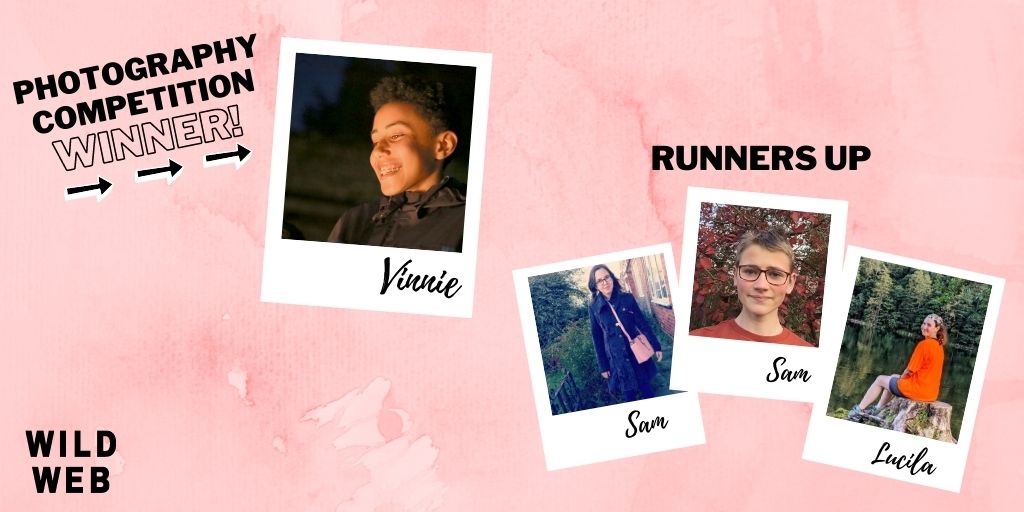 Action4Conserv's tweet photo. A HUGE congratulations to Vinnie who won the #WildWEB photography competition! And well done to the runners up Sam, Sam &amp; Lucila!🎉

We thought all the entries from those that attended our #Photography Masterclass were amazing! 

Check out the next tweet for the winning photos📸 https://t.co/E0zXa56VE0