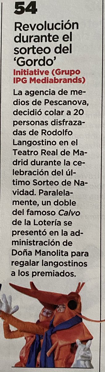 gleznacho's tweet photo. Hoy @elmundoes destaca las mejores 100 ideas de innovación de los últimos 12 meses y 2 llevan la firma de @pescanova_es, Fish revolution con @CompassGroupES y los Rodolfos en el sorteo de la lotería con IPG Mediabrands. Grande equipo!! https://t.co/Vep083quvS