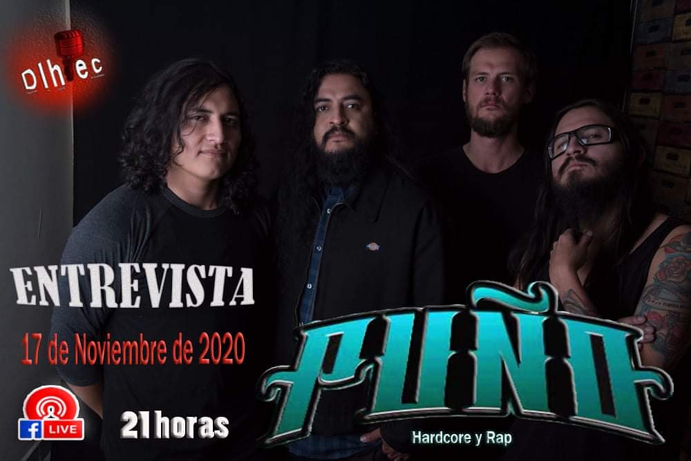 DejandoEc's tweet photo. 🇪🇨 ENTREVISTA 🌎
REGRESAMOS👊🆒
Con una Banda de la escena Independiente Ecuatoriana desde QUITO..

@puñoec

Síguenos y apoya a las bandas independientes📳😎
Martes 17 de noviembre de 2020
21 horas😎🇪🇨
Dejando la Huella ec
#dejandolahuellaec #hardcorerap #escenaindependiente https://t.co/yqHaj4ZT4B