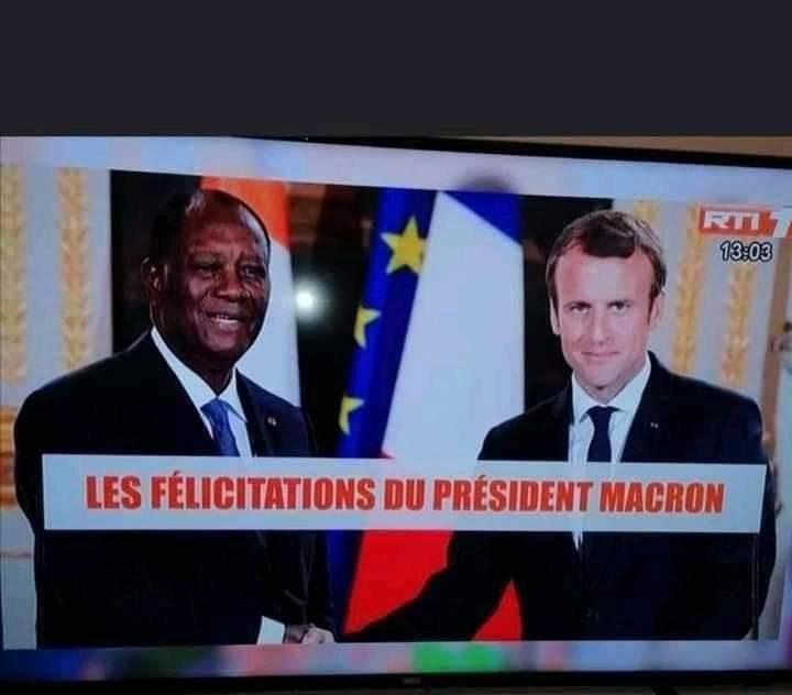 Gbagbo_TTC's tweet photo. Une grosse discrimination envers les présidents @NAkufoAddo et tous les autres qui ont félicité @AOuattara_PRCI mais qui n'ont pas eu cet honneur d'être à la Une sur la @RTIOfficiel 😂😂
@EmmanuelMacron prend pitié de #Ouattara viens le féliciter stp 🙏🙏 https://t.co/gp44sFUL3t