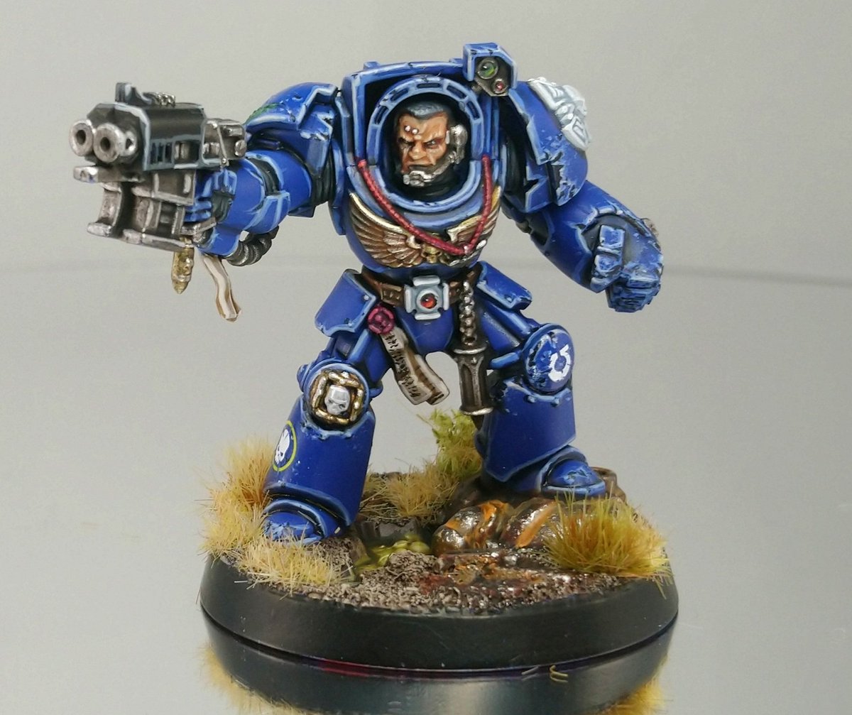army_painter's tweet photo. It's been a while since I've uploaded. I've been painting random smurfs that tickle my fancy.

#warhammer40k #warhammercommunity #ultramarines #terminators #firstcompany https://t.co/KXR130yVEW