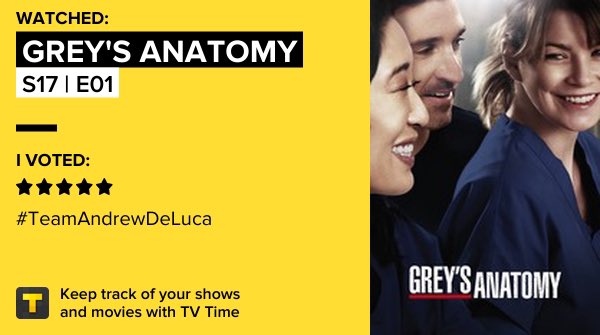 Oh Shonda; te odio tanto como lo maravillosa que eres, fucking serie 😭😭😭 
Grey's Anatomy - S17 | E01 en TV Time #AnatomiaDeGrey  tvtime.com/r/1ugyJ