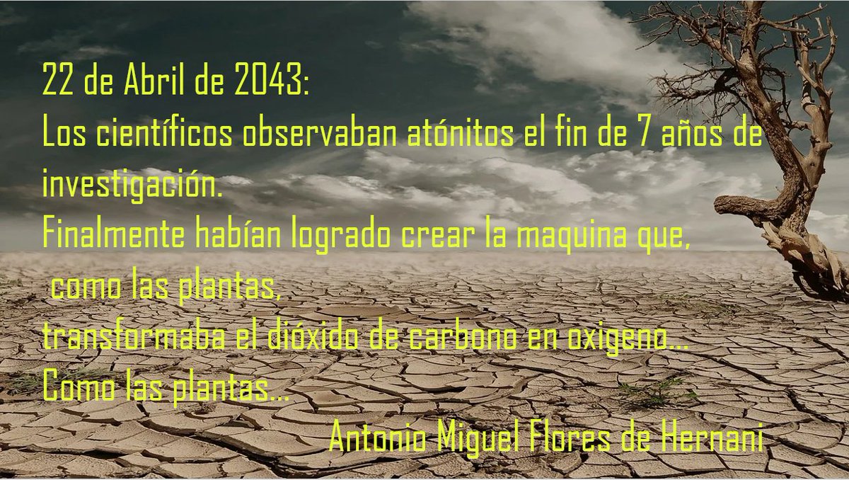 AMiguelFlores_'s tweet photo. Más vale cuidar lo que tenemos, que invertir en sustitutos.

#art #tales #escribir #savetheplanet #Earth https://t.co/VT5lr7Zlcn