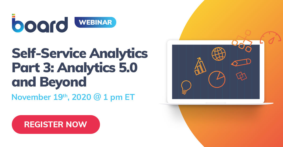 Tune in to Part 3 of our webinar series – “Self-service #analytics”.  We continue to review best practices and how your organization can streamline budgeting, planning, and forecasting processes on.board.com/35ARhw8