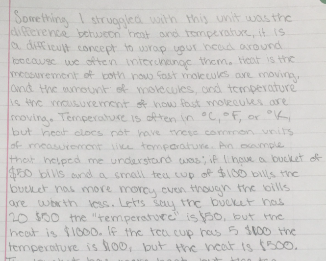 What is the difference between heat and temperature?  #michichem20  #reflections