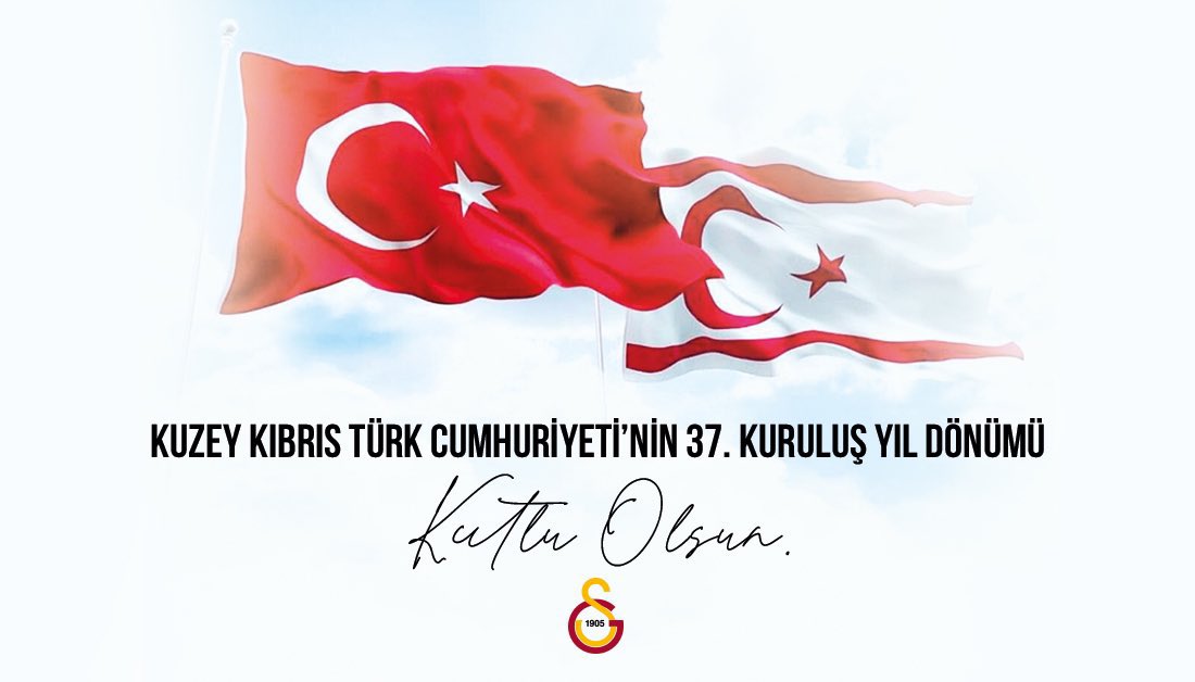 Kuzey Kibris Turk Cumhuriyeti’nin 37. Yili kutlu olsun 👏👏#KuzeykibrisTurkcumhuriyeti