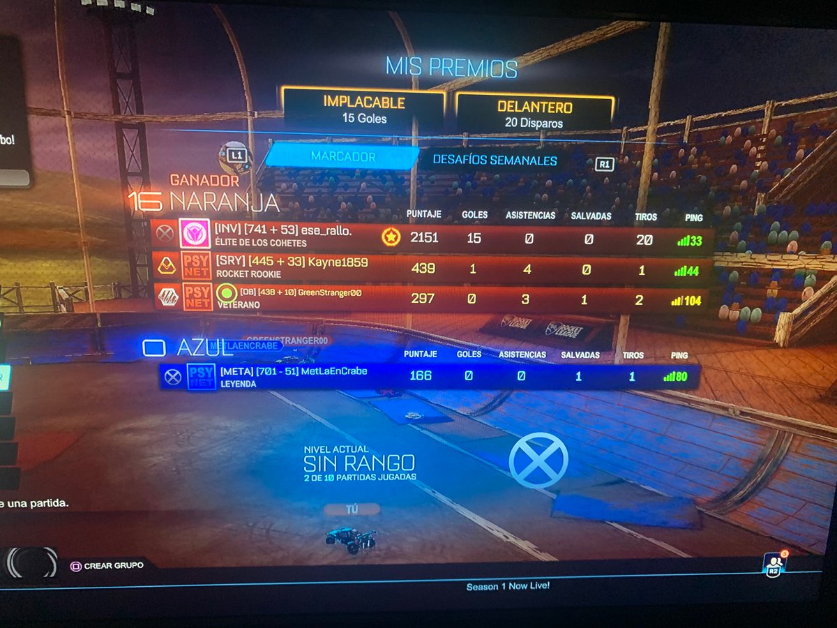 Lo que se hace uno en rumble de puntos xd