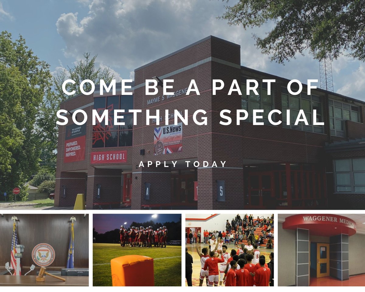 Waggener_JCPS's tweet photo. Apply today to attend Waggener High School for the 2021-22 school year!  Space is limited to best and brightest who are looking to be more than a number!  

Apply here: https://t.co/9enwidIuJk

The application window is only open Nov 2, 2020 - December 16, 2020. https://t.co/8Cknj1DlRV