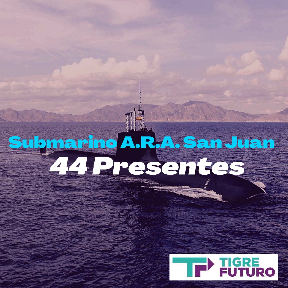 A 3 años del hundimiento del submarino #ARASanJuan, los 44 tripulantes argentinos están presentes en nuestros corazones.
Memoria, Verdad y Justicia para los 44 tripulantes y sus familias. 
#44Presentes 🇦🇷