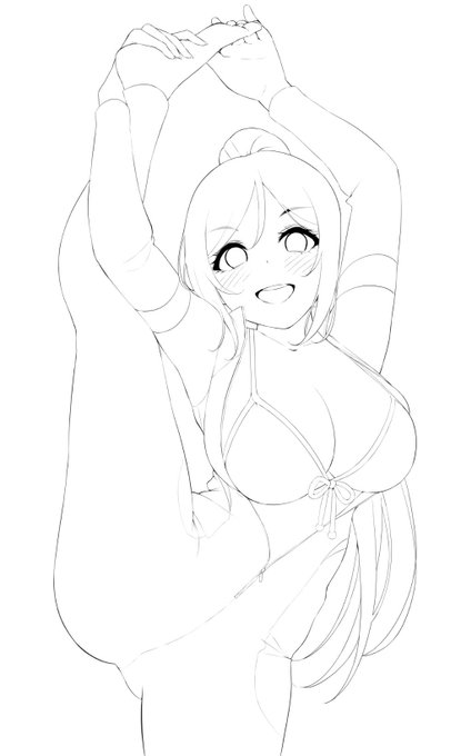 #皆さん線画と塗った後を見せてください 
線画も塗りもうまくなりちぇ 