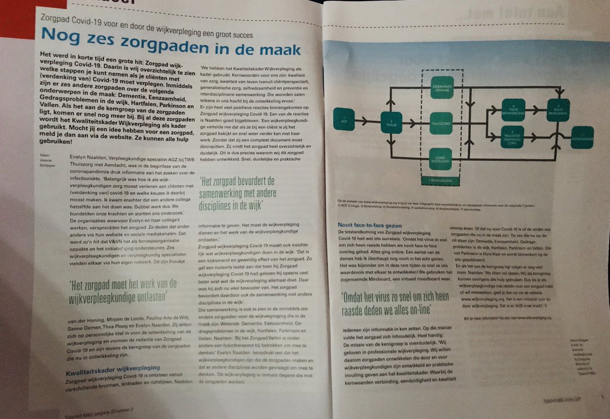 Weekend! Even magazine <a href="/VenVN_MGZ/">Verpleegkundigen Maatschappij & Gezondheid</a> doorspitten met mooie voorbeelden van zorgpaden van <a href="/EvelynNaalden/">Evelyn Naalden</a> 💪🏻 vanuit de praktijk de kwaliteit van zorg verbeteren!