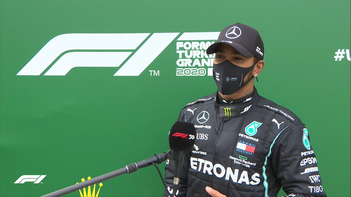 LH44_Lisa's tweet photo. Congratulations 🍾🍾🍾 to you #7ewis @LewisHamilton 😘 my no.1 🥇#cHAMpion #GOAT 👊🏾 Masterclass #win94 🏁🏆🏁
#WDC7 👑👑👑👑👑👑👑 7 titles, wow, what an achievement ❤ #TeamLH #S7illRising 🙏🏽 https://t.co/wwNkLpsCKg